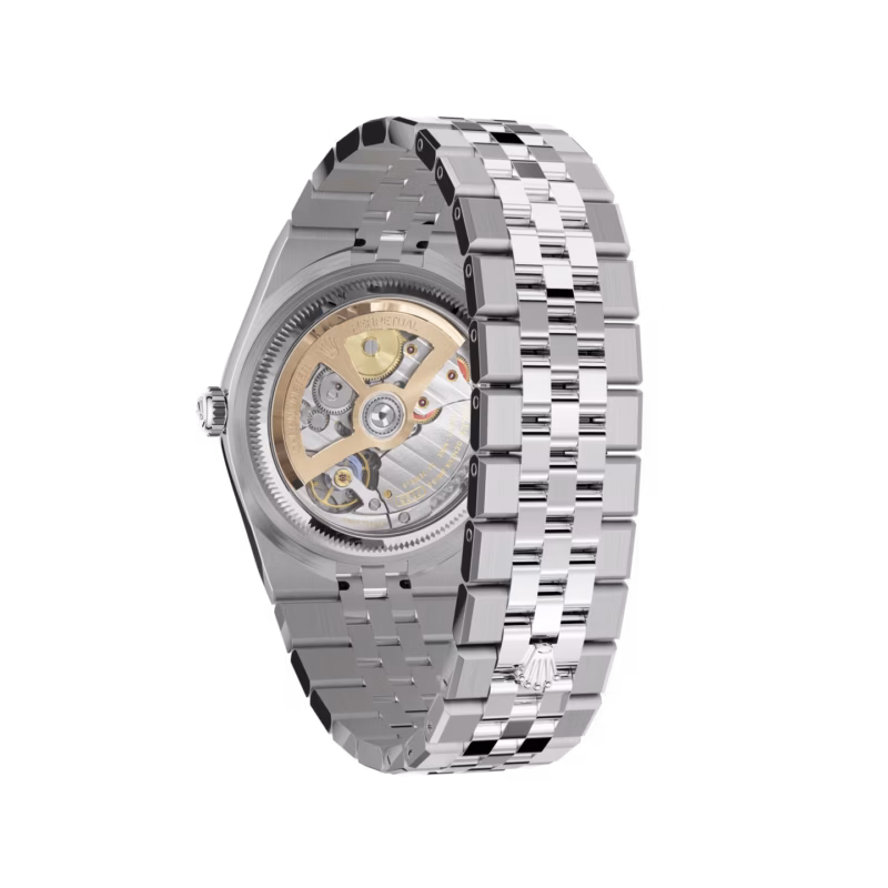 Rolex Land-Dweller 40 M127336-0001 Platinum 40mm Ice Blue Dial Radial Motif Roman Numerals Fluted Bezel President Bracelet - Image 7
